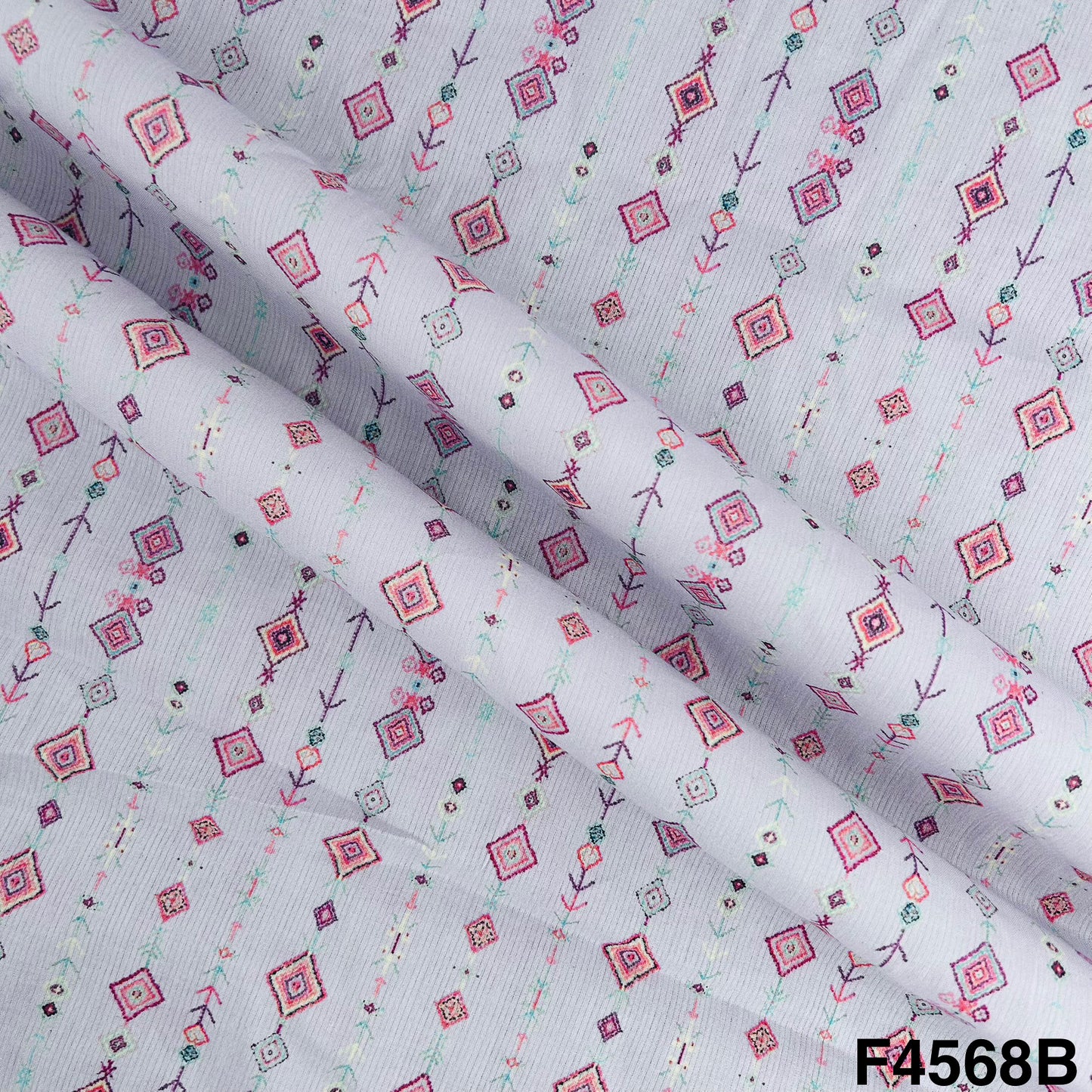 Digital Print Cambric Cotton Fabric- F4568