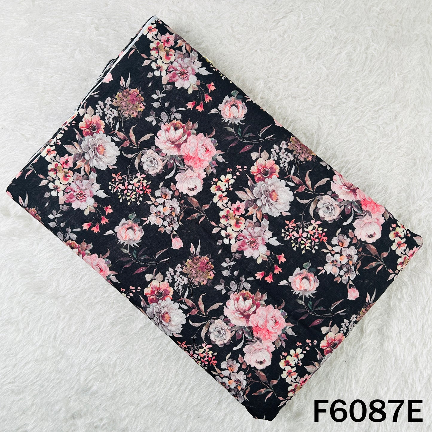 Printed Linen Cotton Fabric - F6087