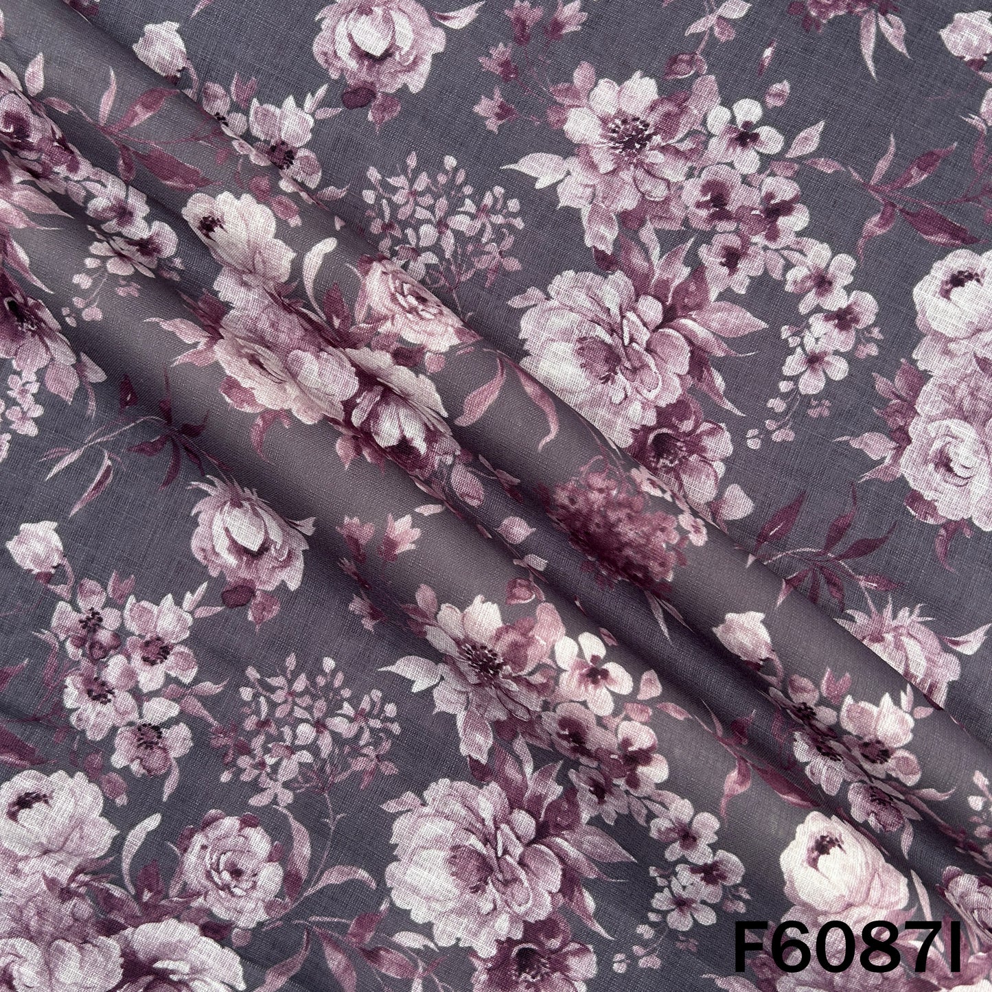 Printed Linen Cotton Fabric - F6087