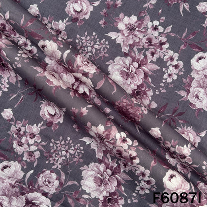Printed Linen Cotton Fabric - F6087