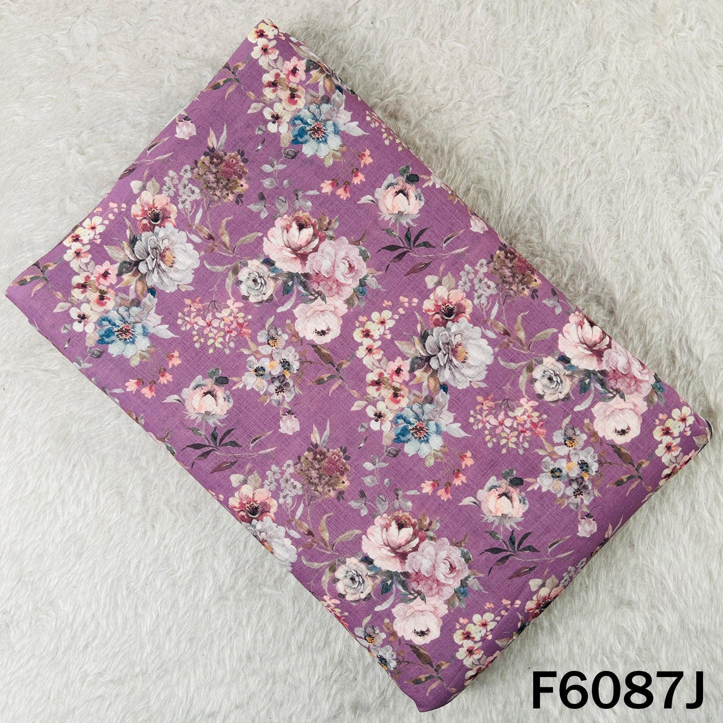 Printed Linen Cotton Fabric - F6087