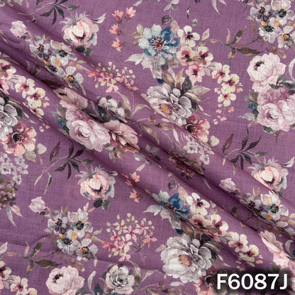 Printed Linen Cotton Fabric - F6087