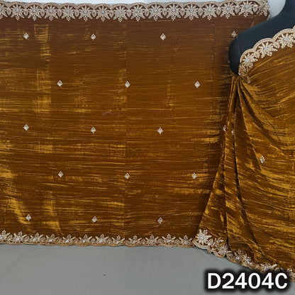 Zari Buti With Stone Work Crush Velvet Dupatta - D2404