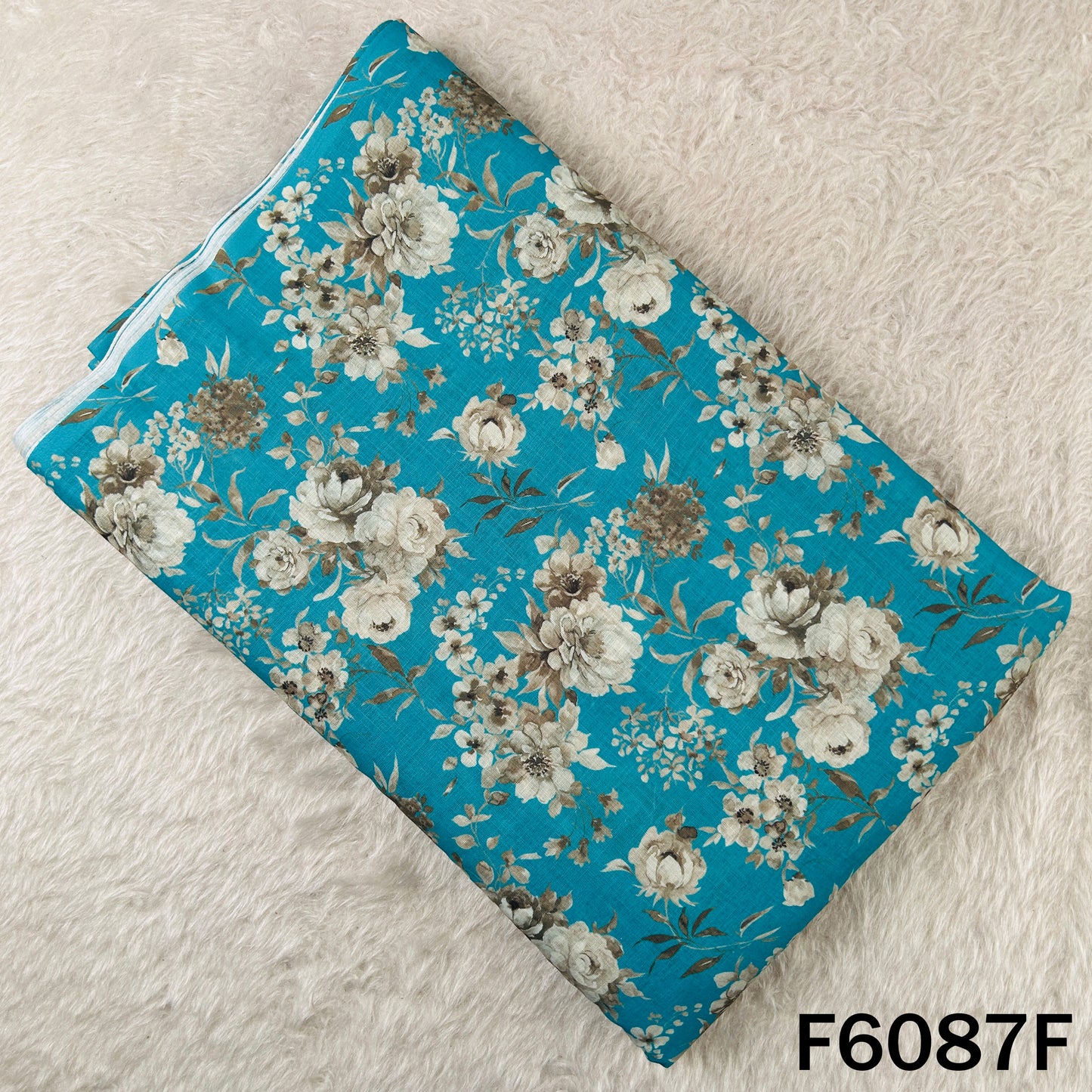 Printed Linen Cotton Fabric - F6087