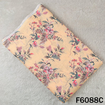 Printed Linen Cotton Fabric - F6088