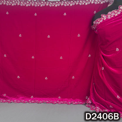 Zari Buti With Stone Work Velvet Dupatta - D2406