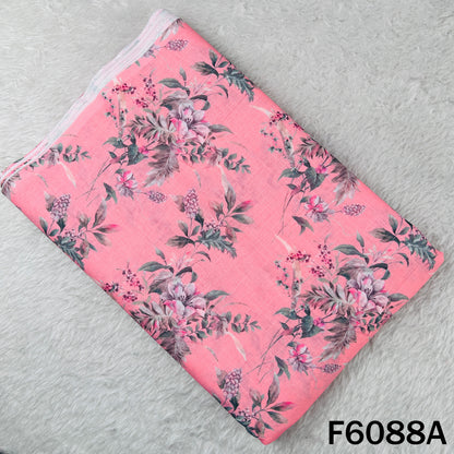 Printed Linen Cotton Fabric - F6088