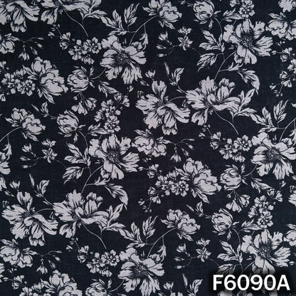 Printed Linen Cotton Fabric - F6090