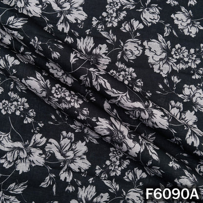 Printed Linen Cotton Fabric - F6090