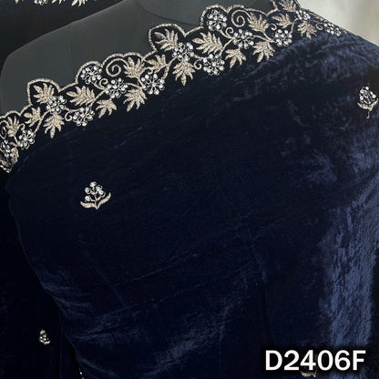Zari Buti With Stone Work Velvet Dupatta - D2406