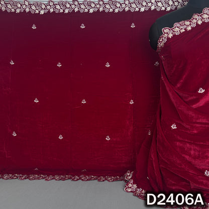 Zari Buti With Stone Work Velvet Dupatta - D2406