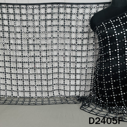 Cut Work Lace Mirror Work Dupatta - D2405