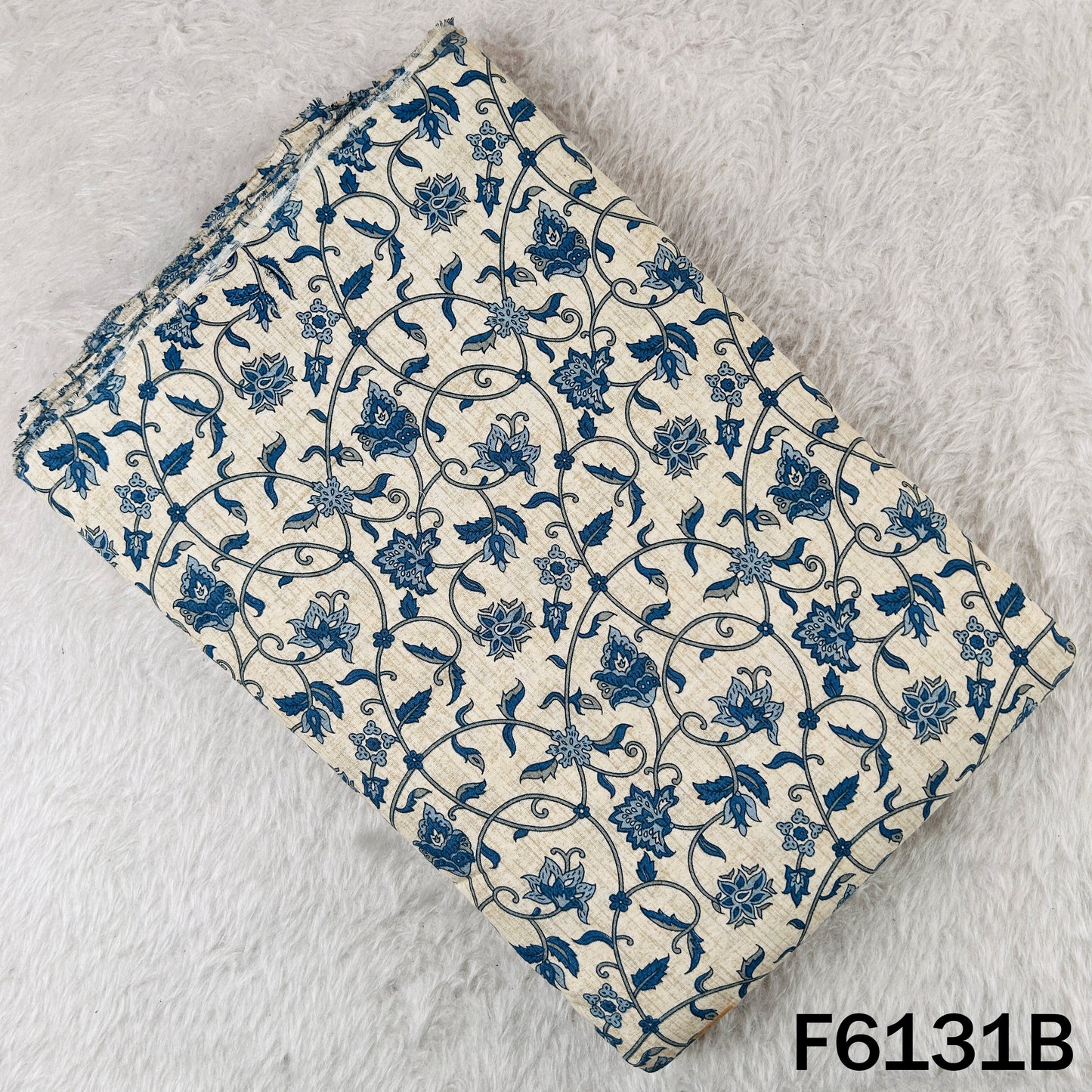 Block Print Handloom Cotton Fabric - F6131