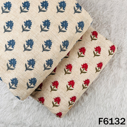 Block Print Handloom Cotton Fabric - F6132