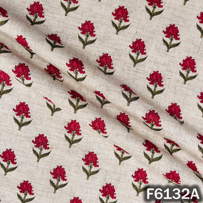 Block Print Handloom Cotton Fabric - F6132
