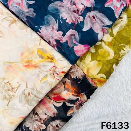 Digital Print Organza Fabric - F6133