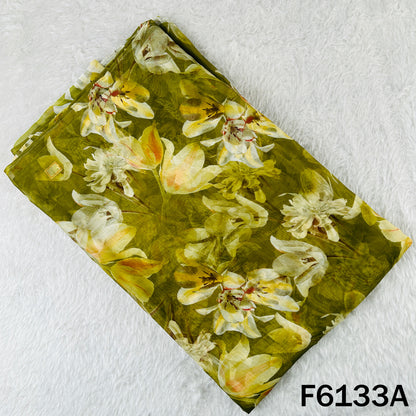Digital Print Organza Fabric - F6133