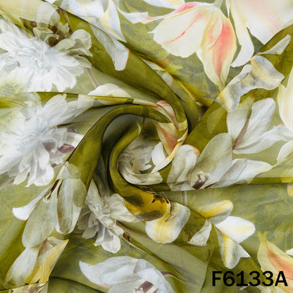 Digital Print Organza Fabric - F6133
