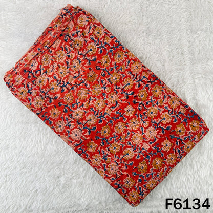 Kalamkari Print Handloom Cotton Fabric - F6134