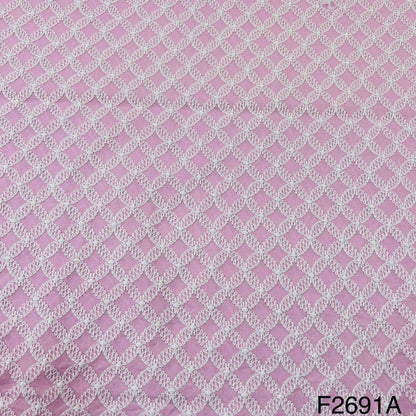 Chikankari Cotton Fabric-F2691