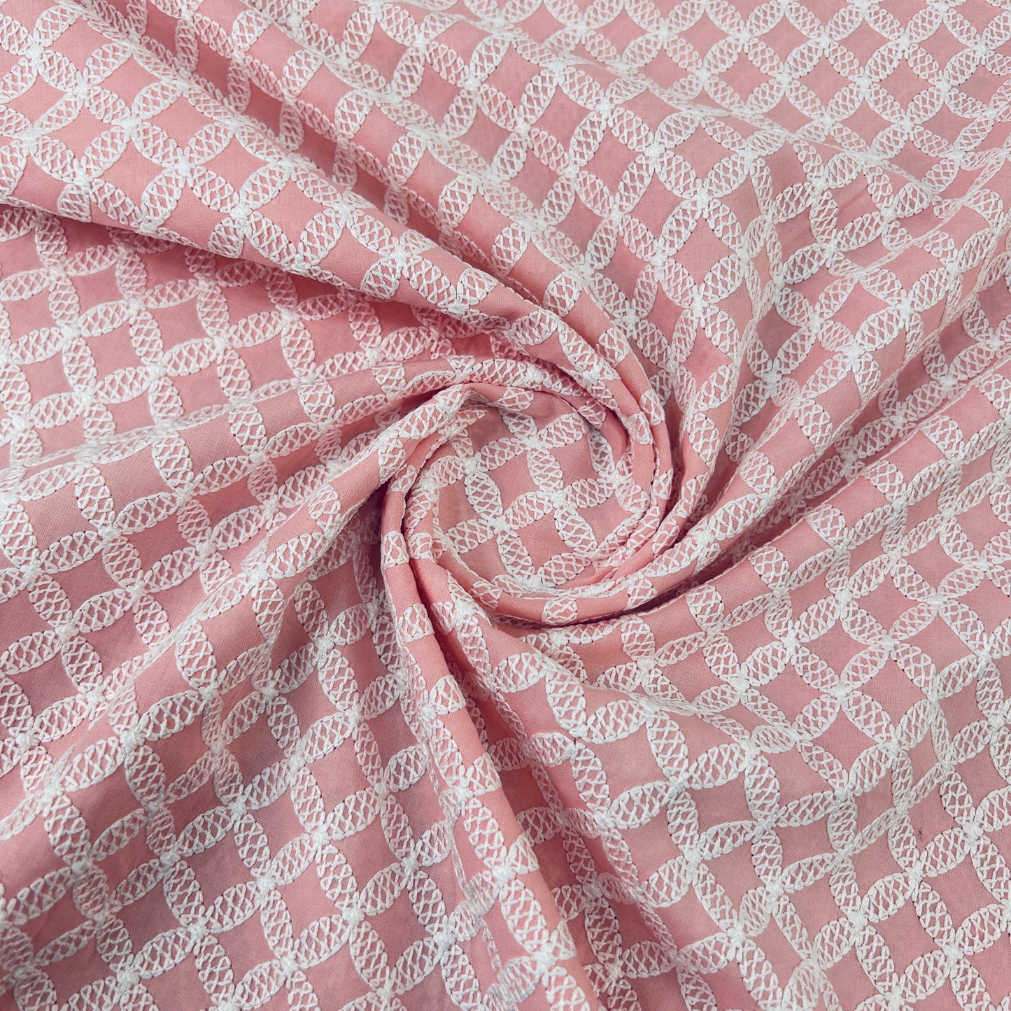 Chikankari Cotton Fabric-F2691