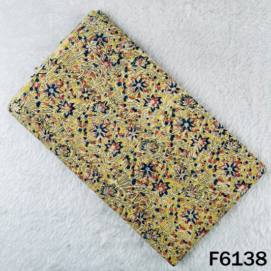 Kalamkari Print Handloom Cotton Fabric - F6138