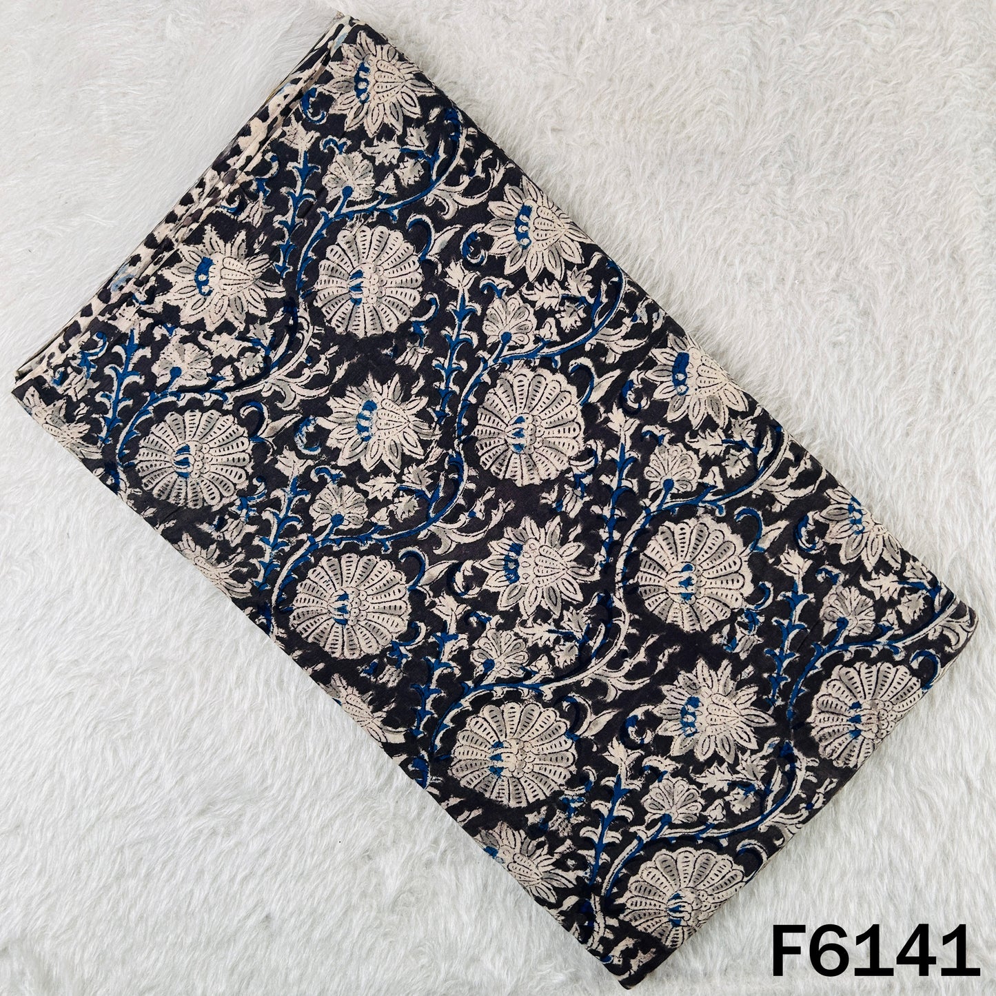 Kalamkari Print Handloom Cotton Fabric - F6141