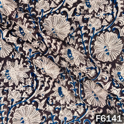 Kalamkari Print Handloom Cotton Fabric - F6141