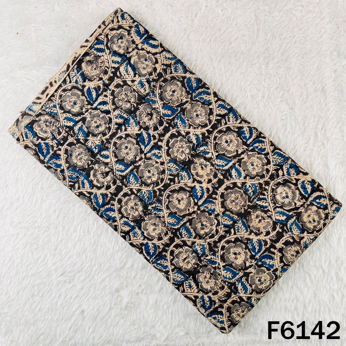 Kalamkari Print Handloom Cotton Fabric - F6142