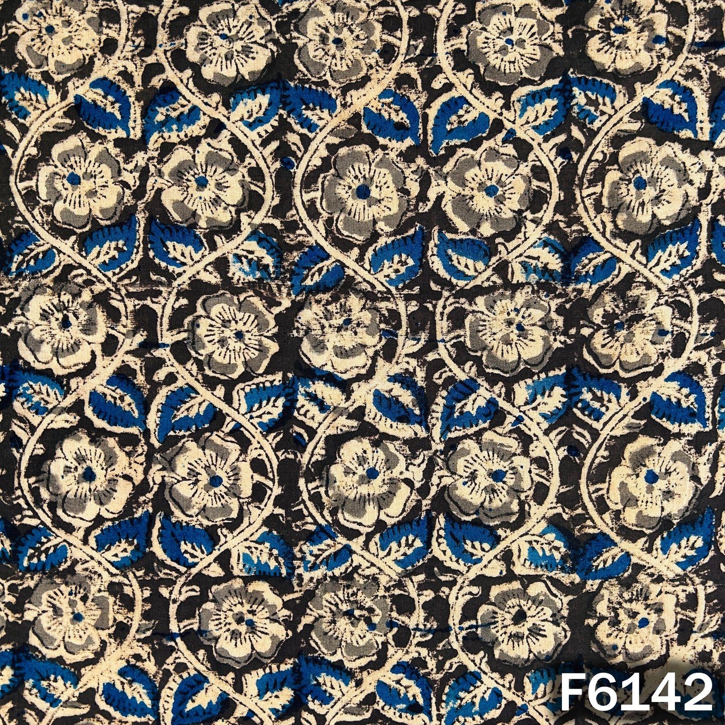 Kalamkari Print Handloom Cotton Fabric - F6142