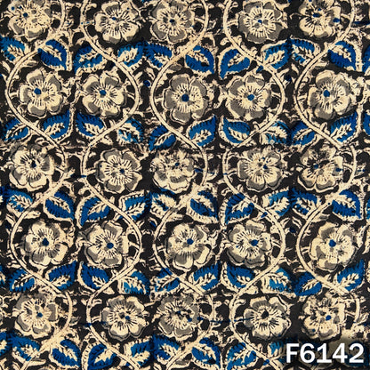 Kalamkari Print Handloom Cotton Fabric - F6142