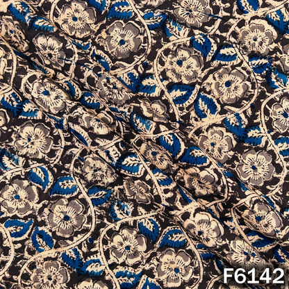 Kalamkari Print Handloom Cotton Fabric - F6142