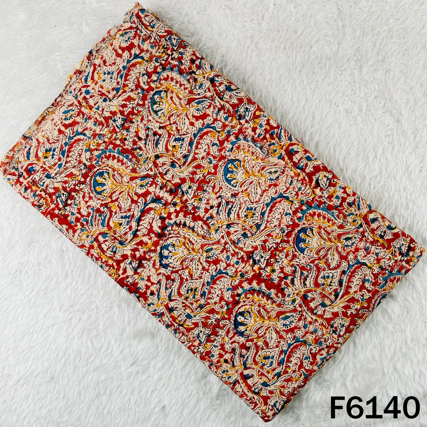 Kalamkari Print Handloom Cotton Fabric - F6140