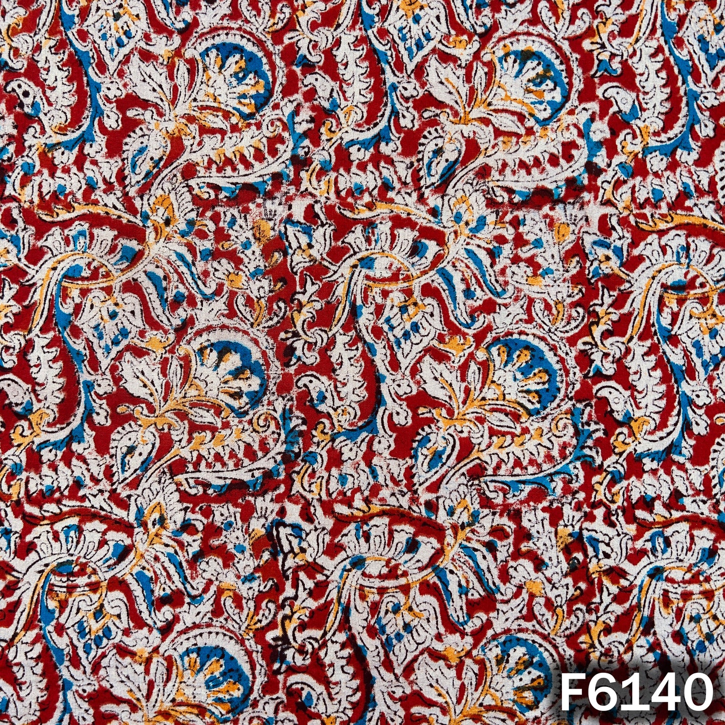 Kalamkari Print Handloom Cotton Fabric - F6140