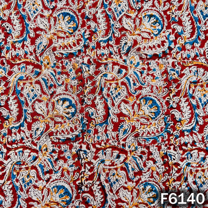 Kalamkari Print Handloom Cotton Fabric - F6140