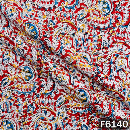 Kalamkari Print Handloom Cotton Fabric - F6140