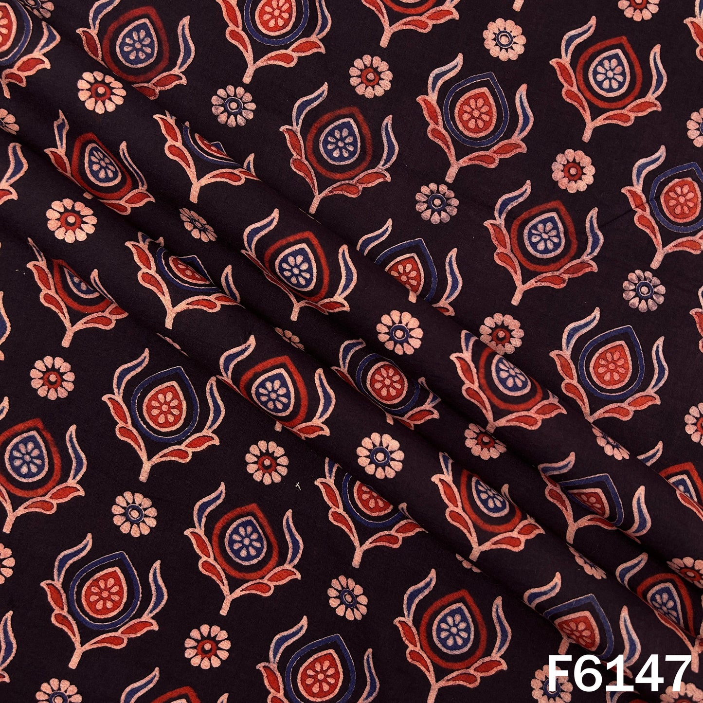 Dabu Print Modal Cotton Fabric - F6147
