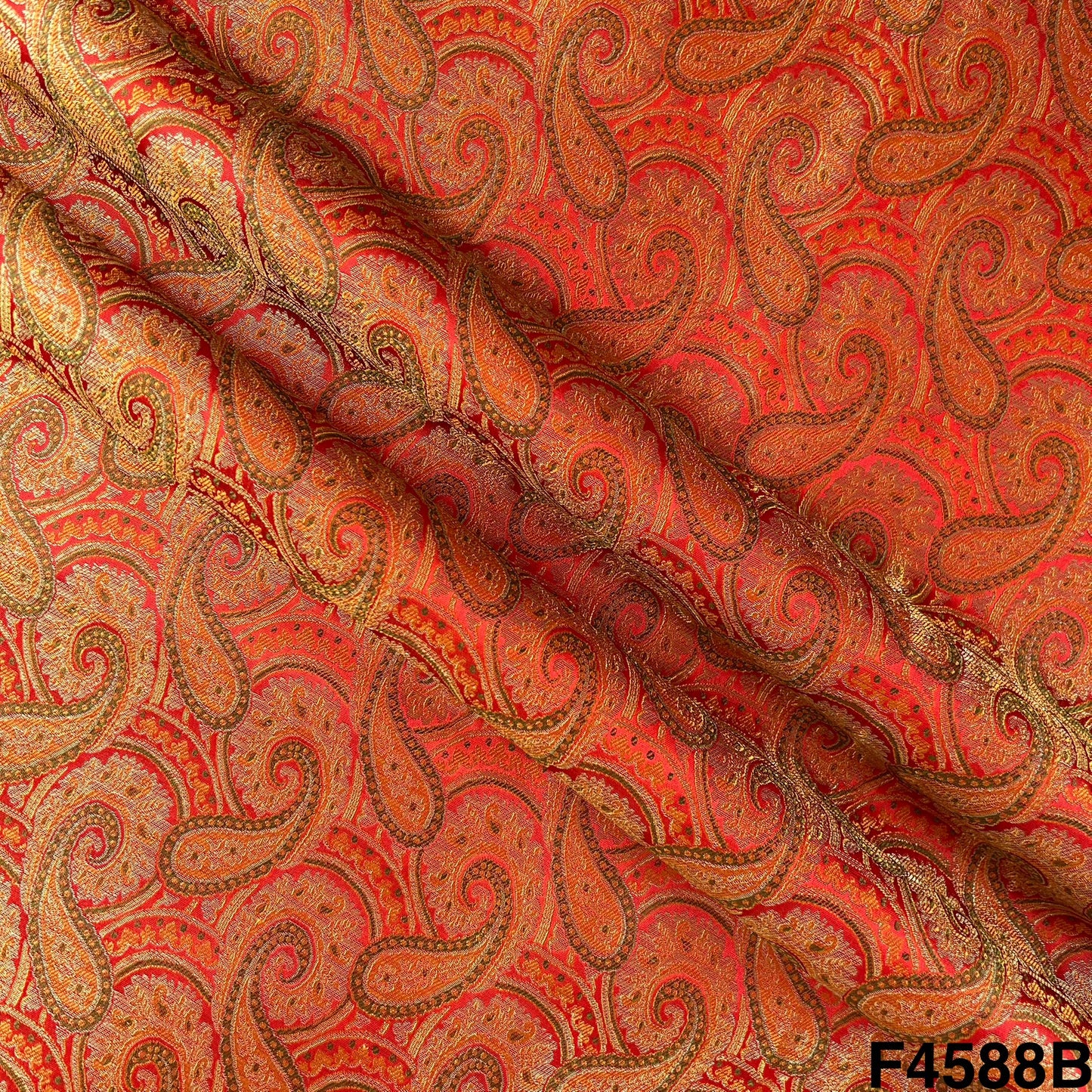 Self Jacquard Brocade Fabric- F4588