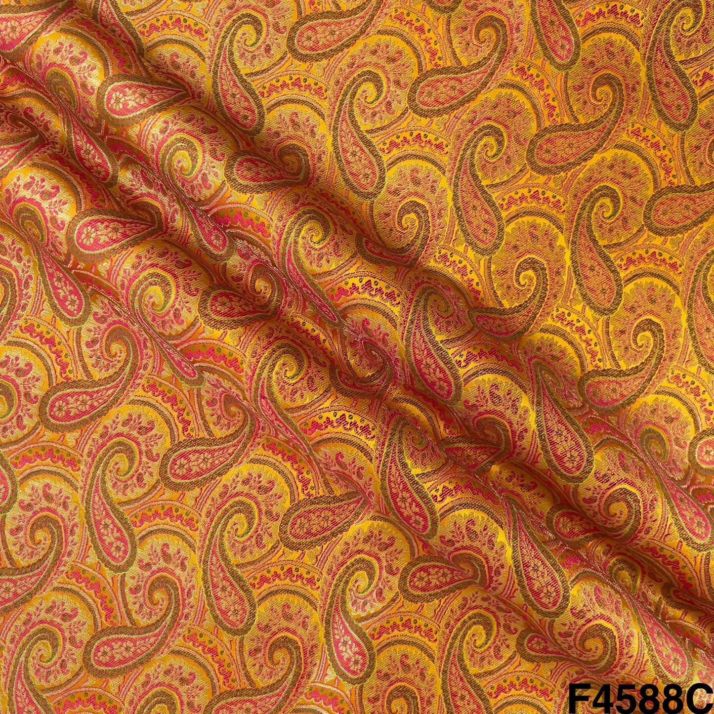 Self Jacquard Brocade Fabric- F4588