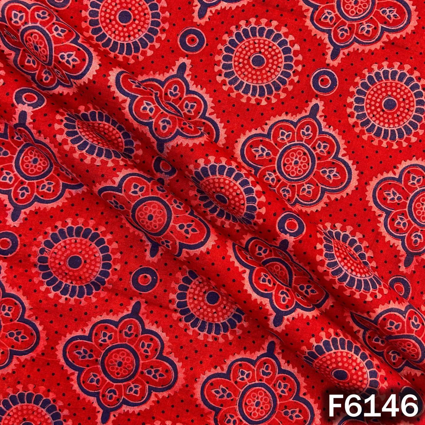Dabu Print Modal Cotton Fabric - F6146