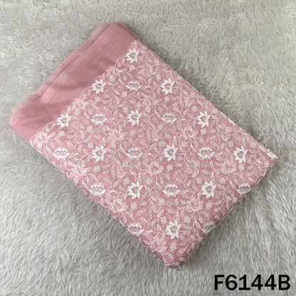 Thread Sequins Embroidered Kota Cotton Fabric - F6144