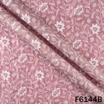 Thread Sequins Embroidered Kota Cotton Fabric - F6144