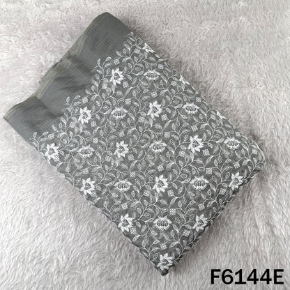 Thread Sequins Embroidered Kota Cotton Fabric - F6144