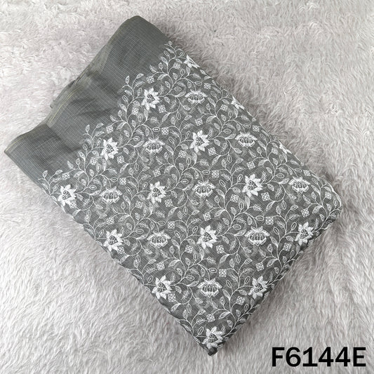 Thread Sequins Embroidered Kota Cotton Fabric - F6144