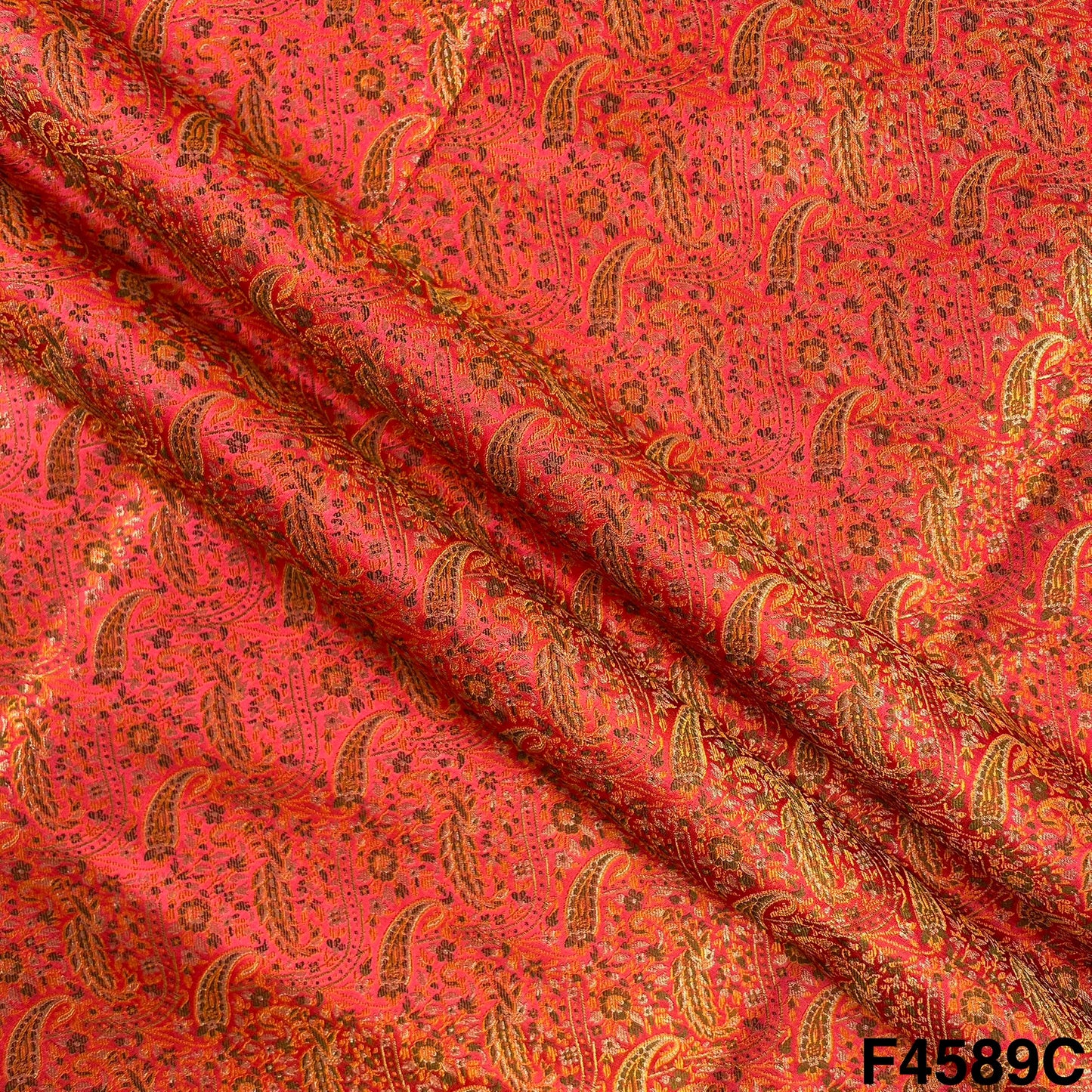 Self Jacquard Brocade Fabric- F4589