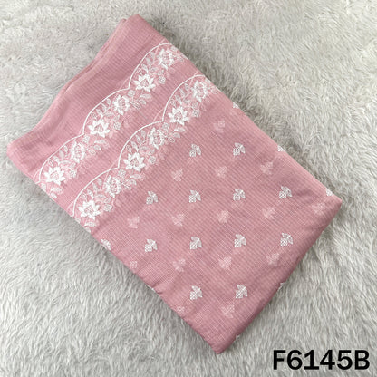 Thread Sequins Embroidered Kota Cotton Dupatta Fabric - F6145