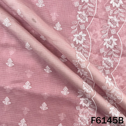 Thread Sequins Embroidered Kota Cotton Dupatta Fabric - F6145