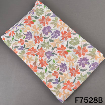 Printed Linen Cotton Fabric - F7528