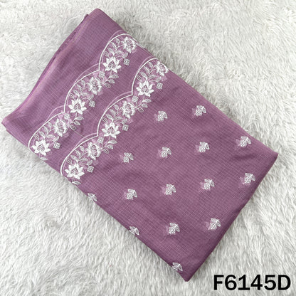 Thread Sequins Embroidered Kota Cotton Dupatta Fabric - F6145