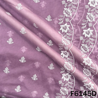 Thread Sequins Embroidered Kota Cotton Dupatta Fabric - F6145